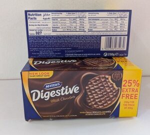 McVities Digestive Milk Chocolate, 250g