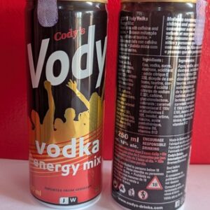 Vody Vodka Energy Mix (250ml)